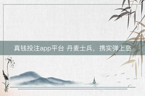 真钱投注app平台 丹麦士兵，携实弹上岛