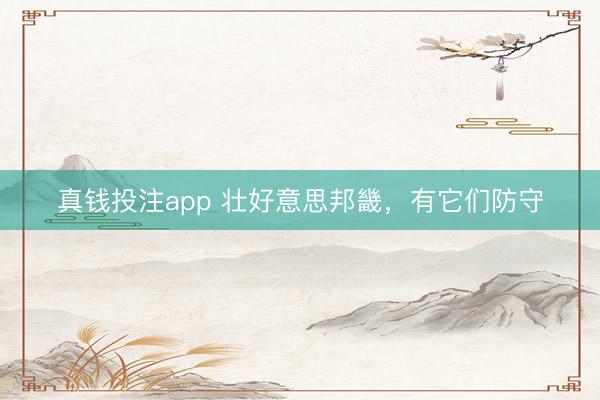 真钱投注app 壮好意思邦畿，有它们防守
