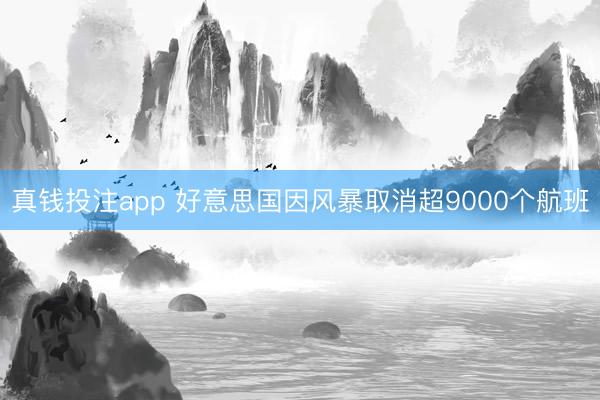 真钱投注app 好意思国因风暴取消超9000个航班