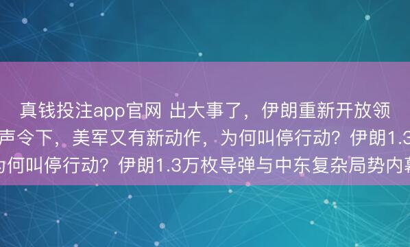 真钱投注app官网 出大事了，伊朗重新开放领空，特朗普最后时刻一声令下，美军又有新动作，为何叫停行动？伊朗1.3万枚导弹与中东复杂局势内幕