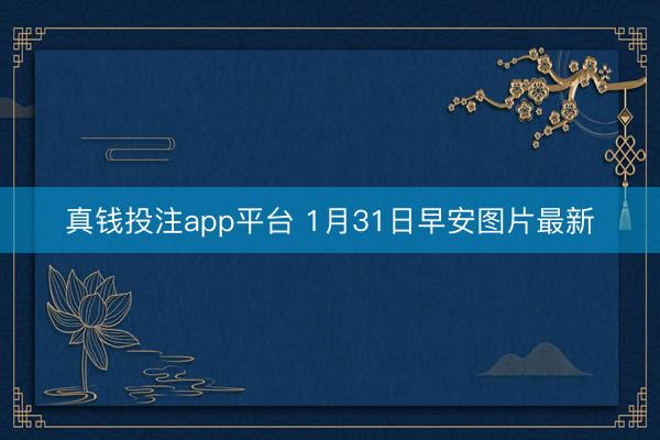 真钱投注app平台 1月31日早安图片最新