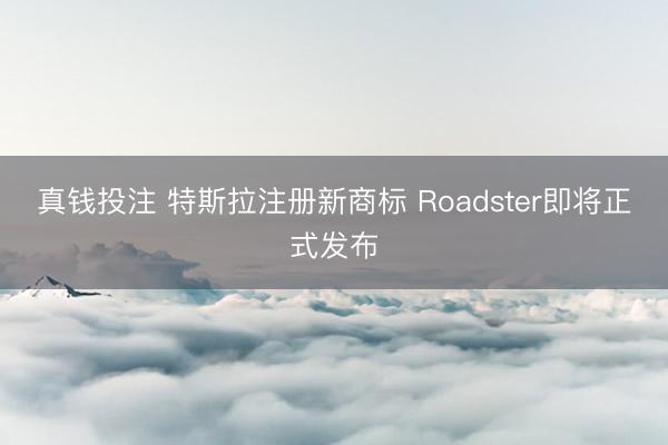 真钱投注 特斯拉注册新商标 Roadster即将正式发布
