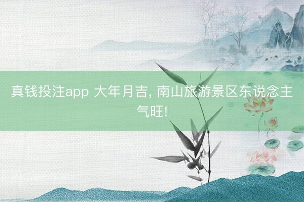 真钱投注app 大年月吉， 南山旅游景区东说念主气旺!
