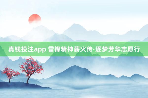 真钱投注app 雷锋精神薪火传·逐梦芳华志愿行