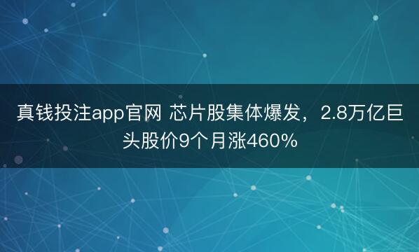 真钱投注app官网 芯片股集体爆发，2.8万亿巨头股价9个月涨460%