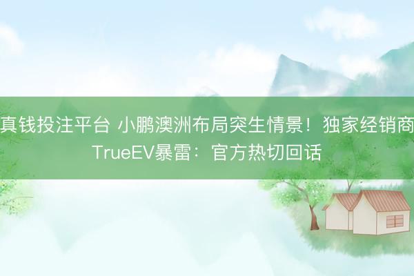 真钱投注平台 小鹏澳洲布局突生情景！独家经销商TrueEV暴雷：官方热切回话