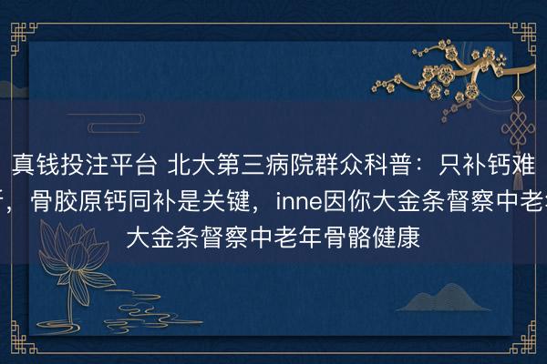 真钱投注平台 北大第三病院群众科普：只补钙难防脆性骨折，骨胶原钙同补是关键，inne因你大金条督察中老年骨骼健康