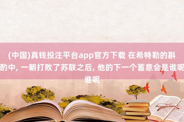 (中国)真钱投注平台app官方下载 在希特勒的斟酌中， 一朝打败了苏联之后， 他的下一个蓄意会是谁呢