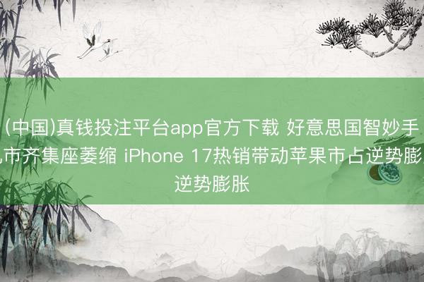 (中国)真钱投注平台app官方下载 好意思国智妙手机市齐集座萎缩 iPhone 17热销带动苹果市占逆势膨胀