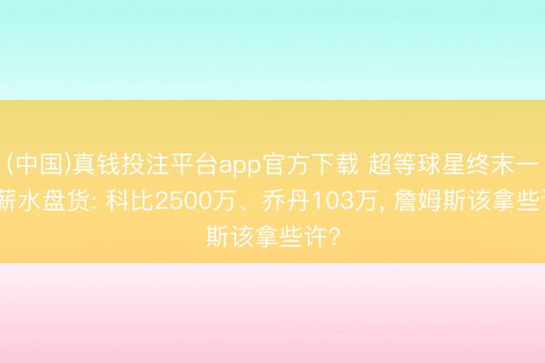 (中国)真钱投注平台app官方下载 超等球星终末一季薪水盘货: 科比2500万、乔丹103万， 詹姆斯该拿些许?