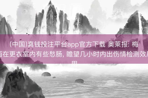 (中国)真钱投注平台app官方下载 奥莱报: 梅西在更衣室内有些愁肠， 瞻望几小时内出伤情检测效用