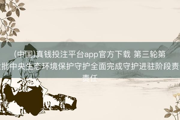 (中国)真钱投注平台app官方下载 第三轮第六批中央生态环境保护守护全面完成守护进驻阶段责任